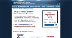 Desktop Screenshot of medicalwritingtraining.com